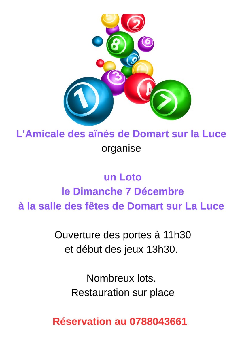 07 12 loto domart sur la luce