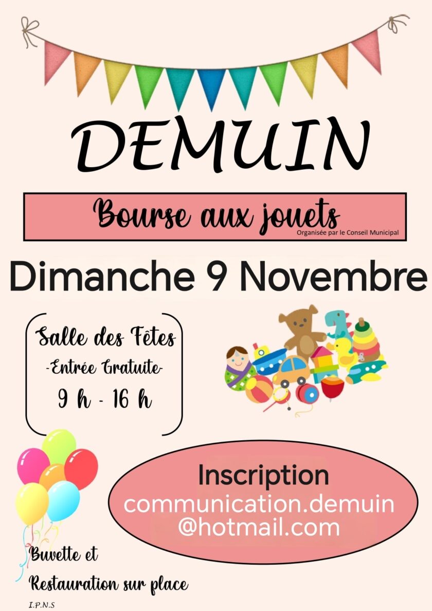 09 11 bourse aux jouets démuin